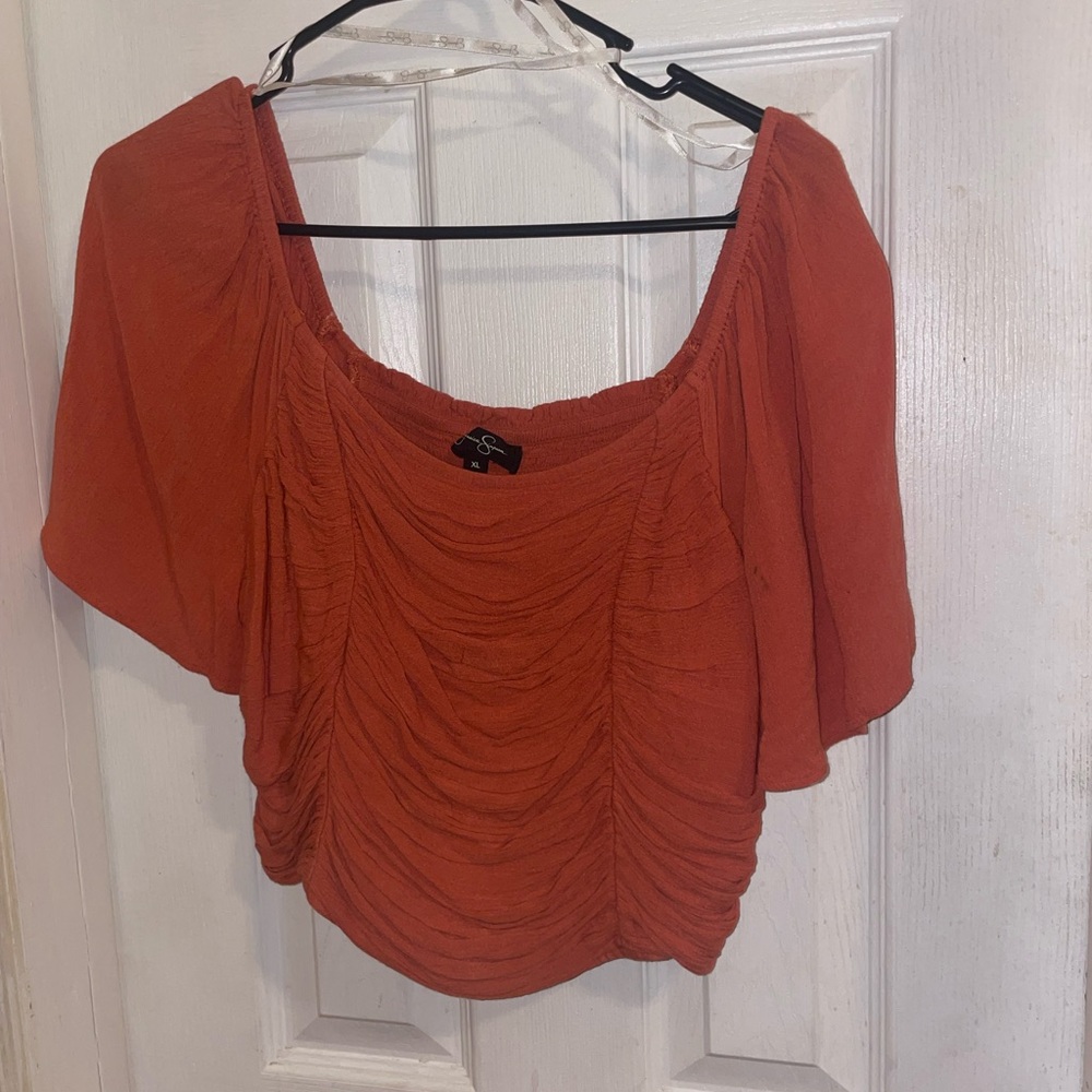 Elegant Orange Women's Top